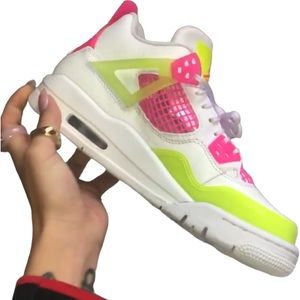 Air Jordan 4 Retro GS 'Lemon Venom'